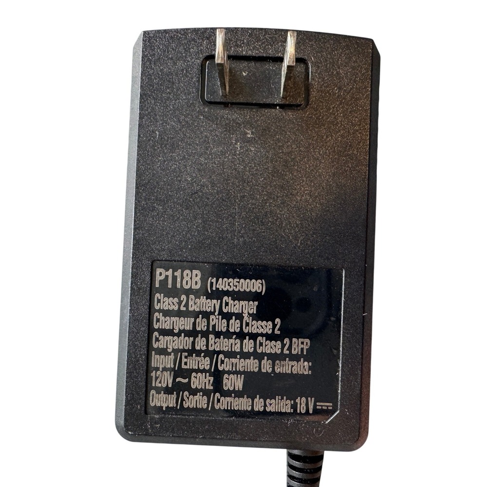 Ryobi ONE+ 18V Lithium+ Battery Charger P118B 140350006 Black - Picture 5 of 6